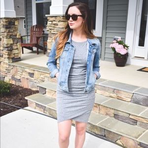 Leith Ruched Body Con Dress!